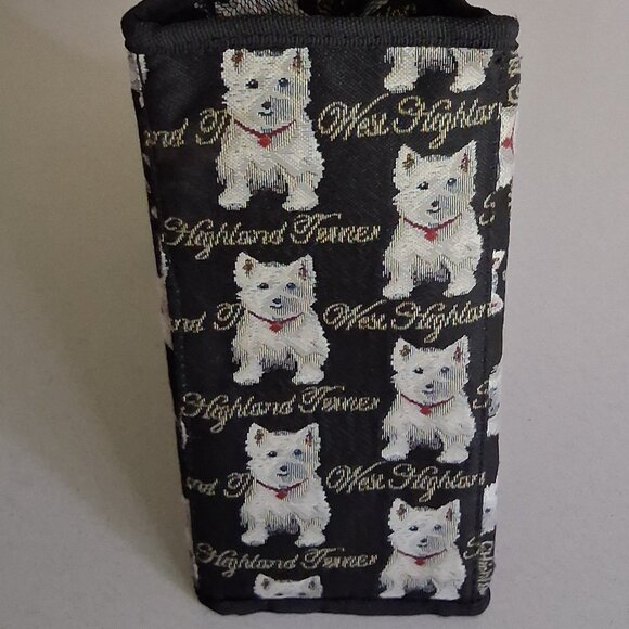 Signare Art of Tapestry West Highland White Terrier Shopping Tote Bag - Picture 13 of 16